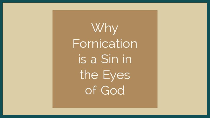 why fornication is a sin