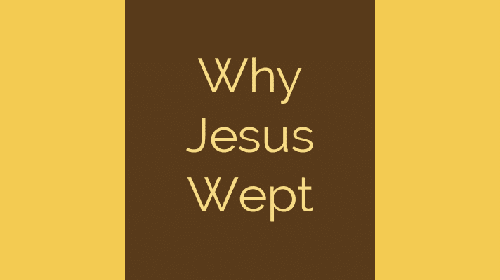 Why Jesus wept
